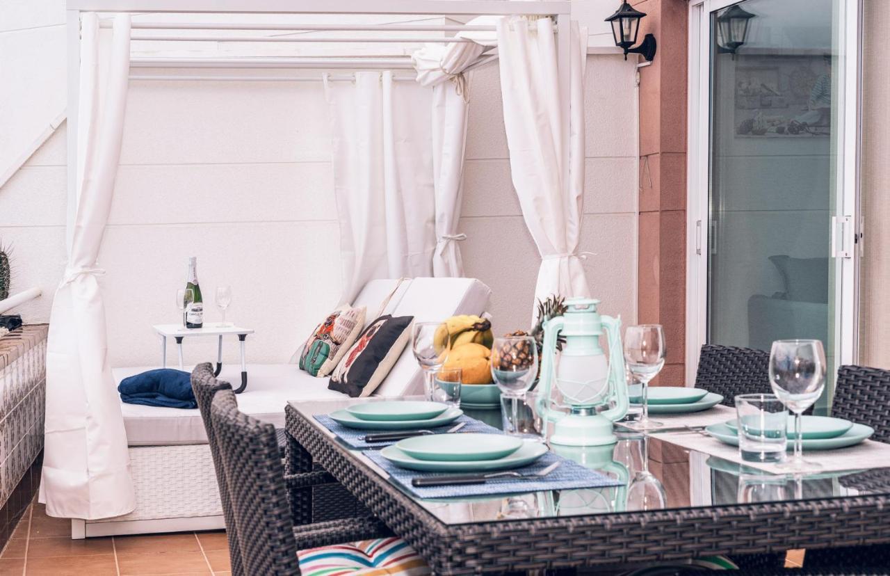 Luxury Penthouse 105M2,Bali Bed,Heated Pool,Sunset Lejlighed Costa Adeje  Eksteriør billede
